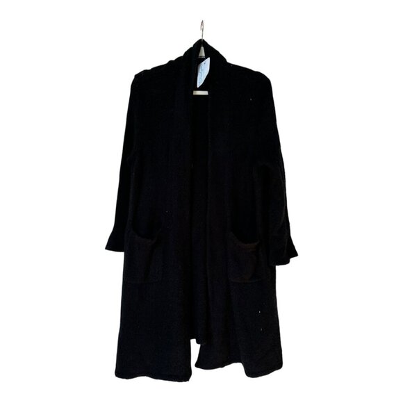 NWT Olivaceous Super Soft Black Open Front Cardigan Duster – Size Medium - Picture 1 of 3